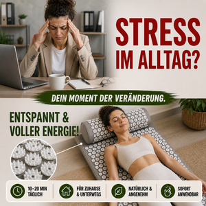 RelaxSpine Pro I AKUPRESSURMATTE- zur Lösung von Stress & Verspannungen
